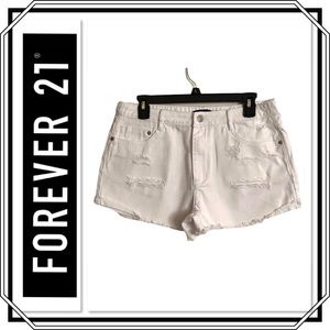 Forever 21 Women’s Distressed Jean Shorts